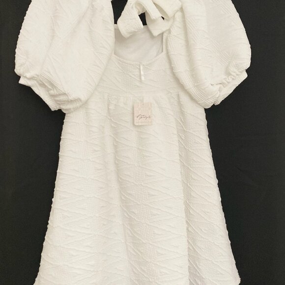 Free People Violet Mini Dress in White - Picture 4 of 5